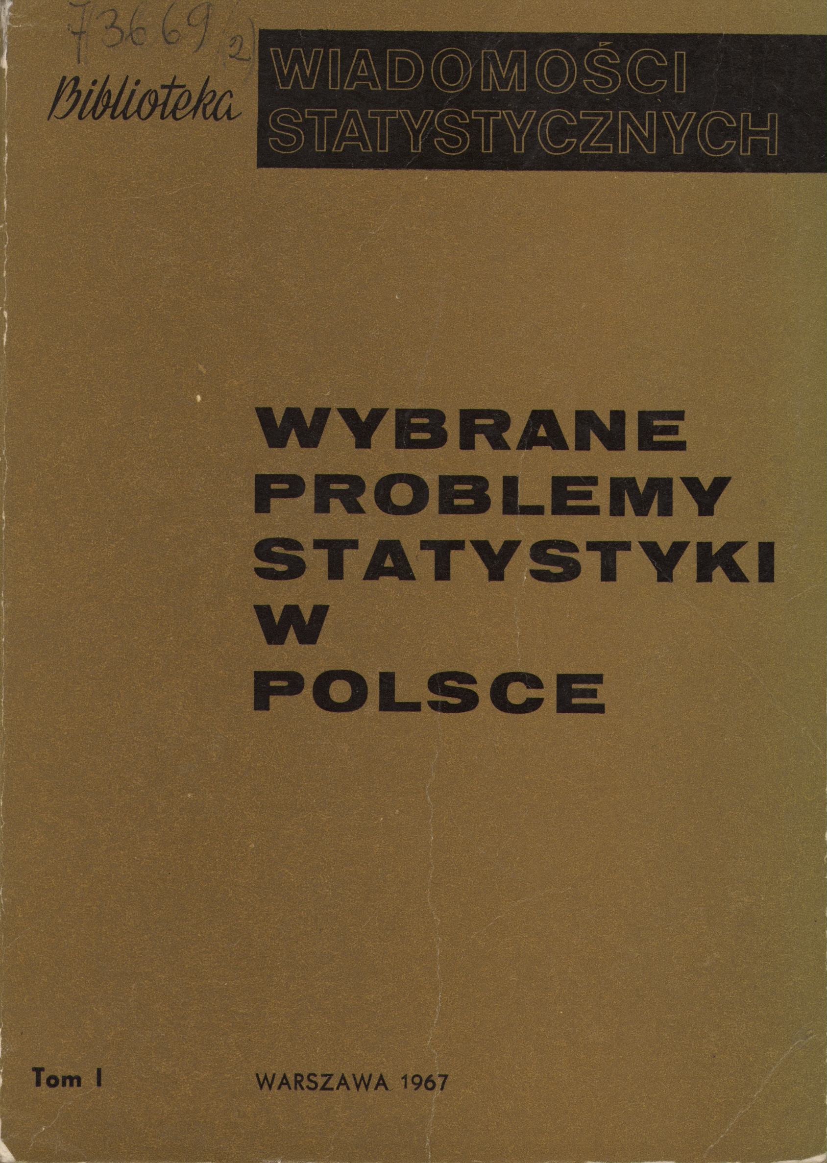 Okładka monografii -  Wybrane problemy statystyki w Polsce