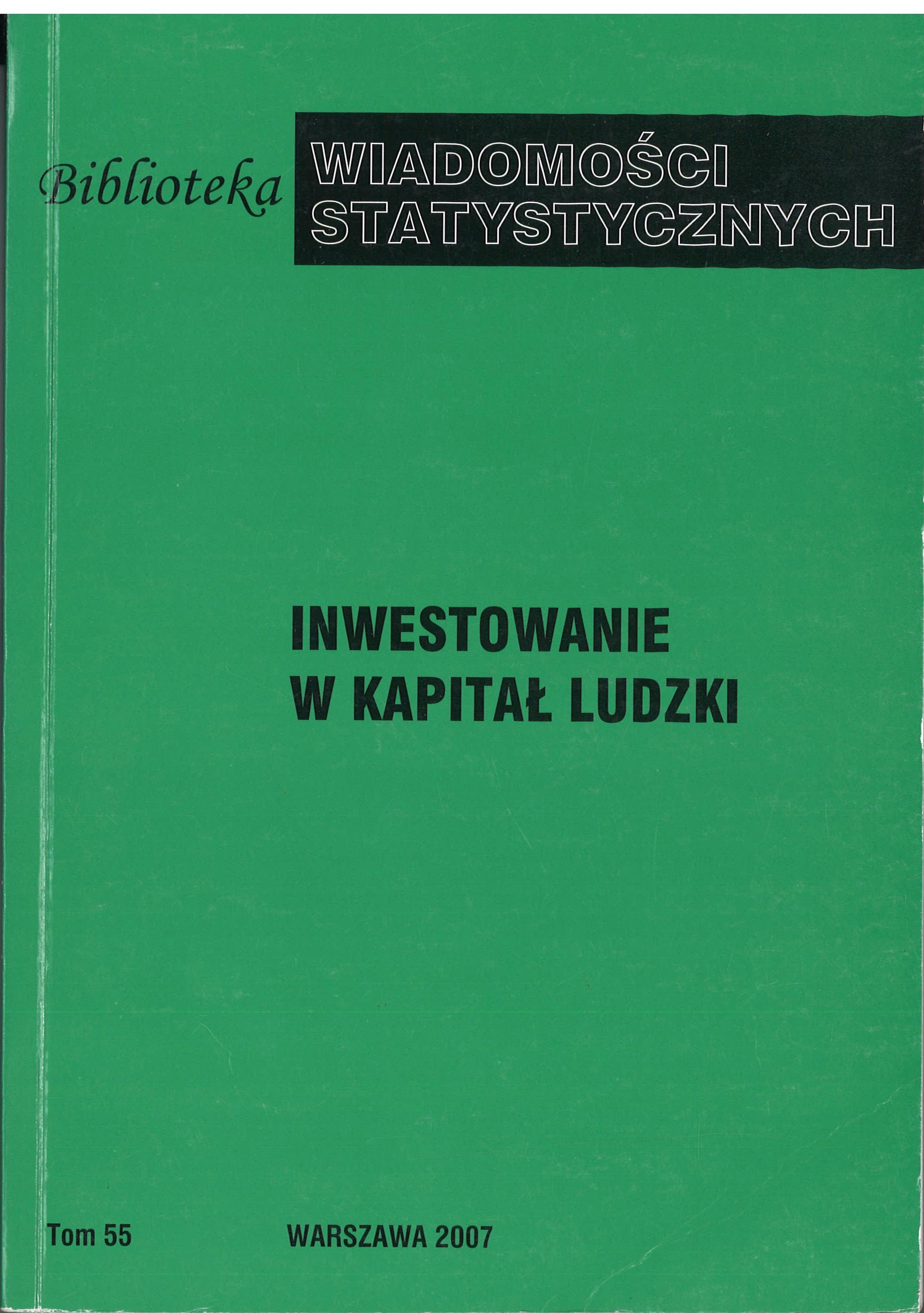 Okładka monografii - Inwestowanie w kapitał ludzki