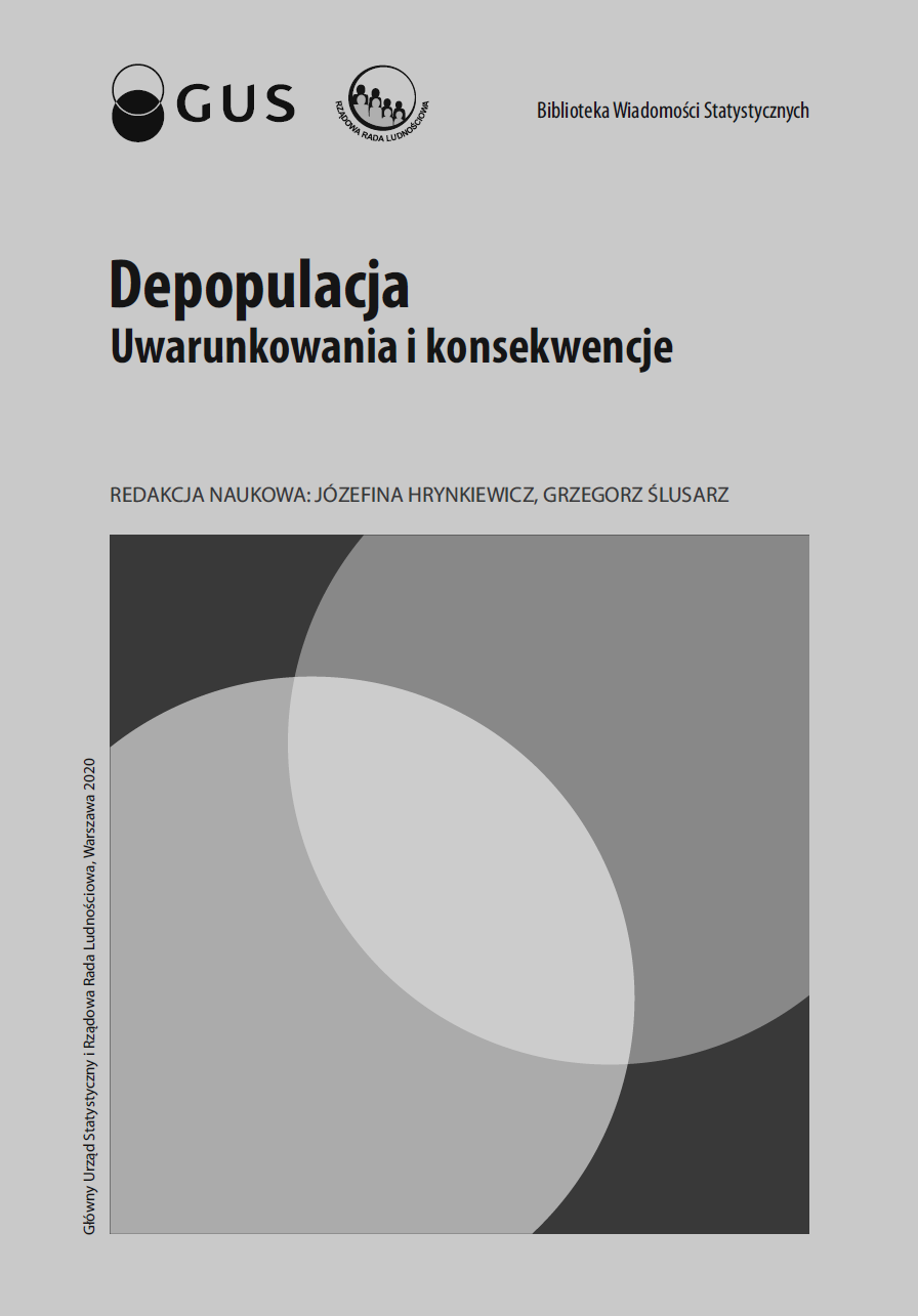 Okładka monografii - Depopulacja. Uwarunkowania i konsekwencje
